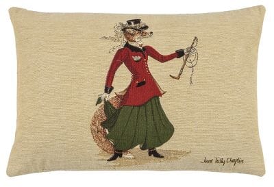 Lady Fenella Fox Cushion with Feather Filler - 33x46cm (13"x18")