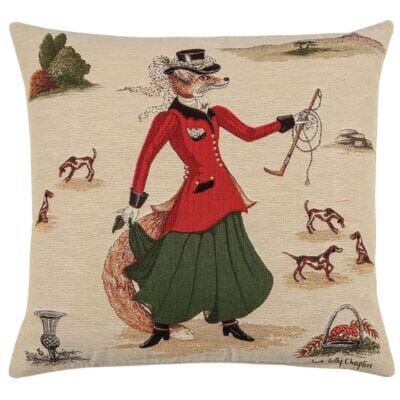 Lady Fenella Fox Tapestry Cushion - 46x46cm (18"x18")