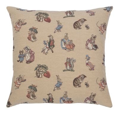 Peter Rabbit & Friends Tapestry Cushion - 46x46cm (18"x18")