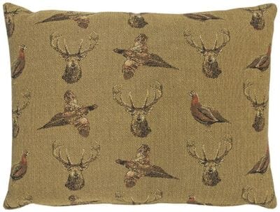 Highland Earth Cushion with Feather Filler - 33x46cm (13"x18")