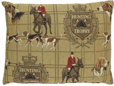 Hunting Trophy Cushion with Feather Filler - 33x46cm (13"x18")
