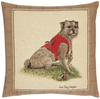 Rt. Hon Thomas Terrier Tapestry Cushion - 46x46cm (18"x18")