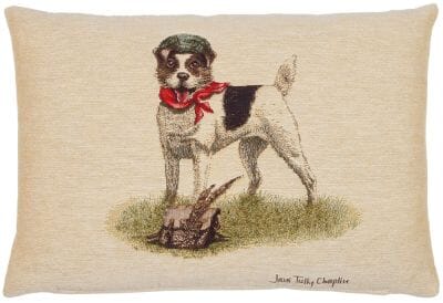 Master Jack Russell Cushion with Feather Filler - 33x46cm (13"x18")