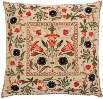 Primrose Cream Tapestry Cushion - 46x46cm (18"x18")