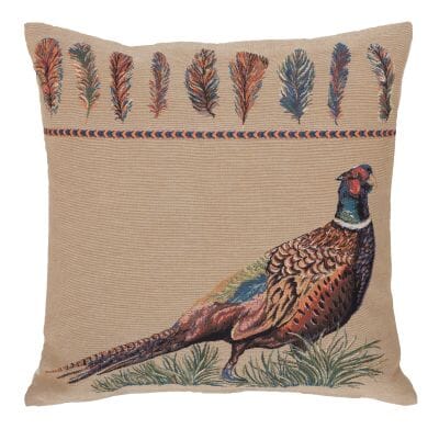 Pheasant Tapestry Cushion - 46x46cm (18"x18")