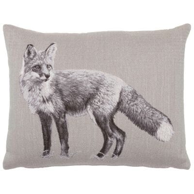 Fox Country Linen Tapestry Cushion - 33x46cm (13"x18")