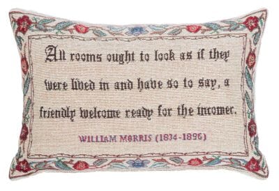 A friendly welcome Fibre Filled Tapestry Cushion - 20x32cm (8"x13")