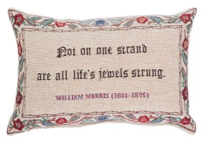 Life’s jewels Fibre Filled Tapestry Cushion - 20x32cm (8"x13")