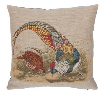 Californian Pheasants Tapestry Cushion - 46x46cm (18"x18")