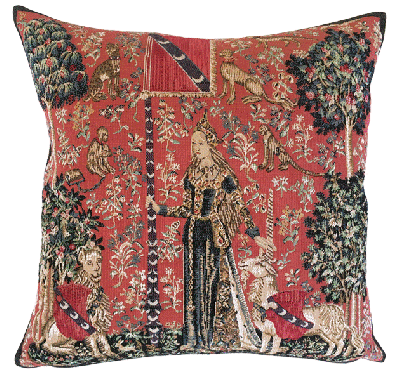 Lady & Unicorn Touch Tapestry Cushion - 46x46cm (18"x18")