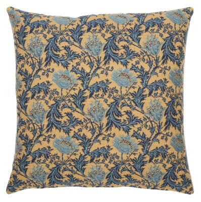 Anemone Gold Tapestry Cushion - 46x46cm (18"x18")