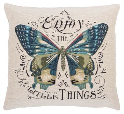 Enjoy the Little Things Tapestry Cushion - 46x46cm (18"x18")