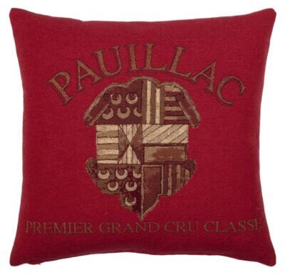 Pauillac Tapestry Cushion with Feather Filler - 46x46cm (18"x18") - Last Two Pieces Remaining!