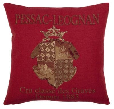 Pessac-Leognan Tapestry Cushion with Feather Filler - 46x46cm (18"x18") - Last Two Pieces Remaining!