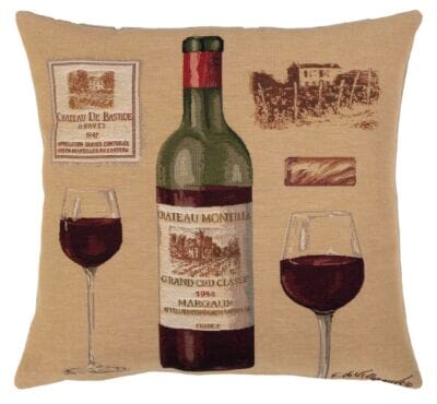 Chateau Montilla Tapestry Cushion with Feather Filler - 46x46cm (18"x18") - Last Piece Remaining!