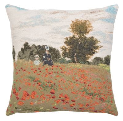 Poppyfields II by Monet Tapestry Cushion - 46x46cm (18"x18")