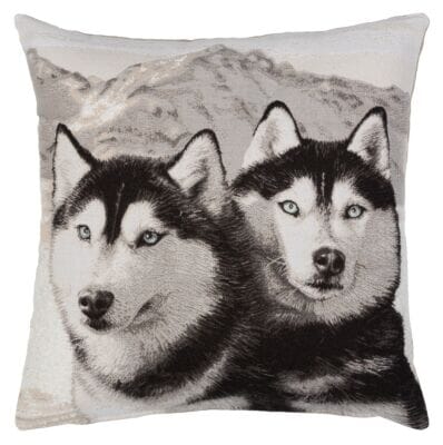 Huskies Tapestry Cushion - 46x46cm (18"x18") - Last Piece Remaining!