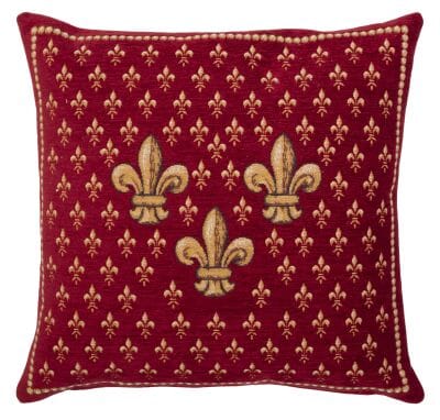 Royal Lys Red Tapestry Cushion - 46x46cm (18"x18")