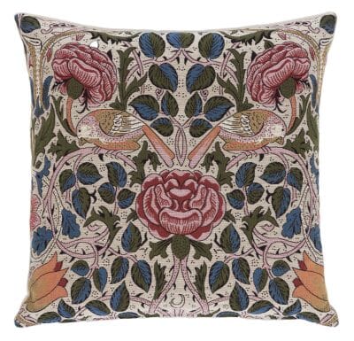 Bird & Rose Tapestry Cushion - 46x46cm (18"x18")