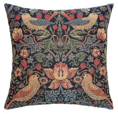 Strawberry Thief Classic Cushion with Feather Filler - 33x33cm (13"x13")