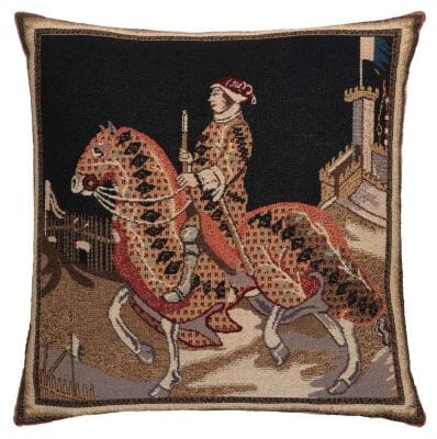 Knight of Siena Regular Cushion with filler - 46x46cm (18"x18")