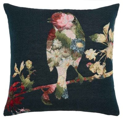 Flower Bird Regular Cushion with filler - 46x46cm (18"x18")