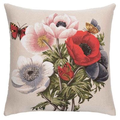 Anemones Bouquet Regular Cushion with filler - 46x46cm (18"x18")