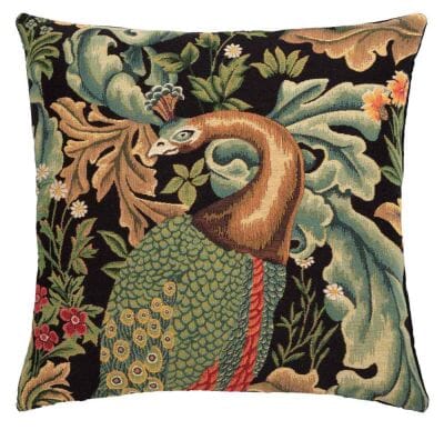Forest Peacock Regular Cushion with filler - 46x46cm (18"x18")