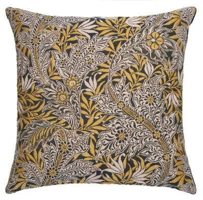 Acanthus & Willow Gold Regular Cushion with filler - 46x46cm (18"x18")