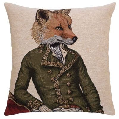 Master Fergus Fox Regular Cushion with filler - 46x46cm (18"x18")