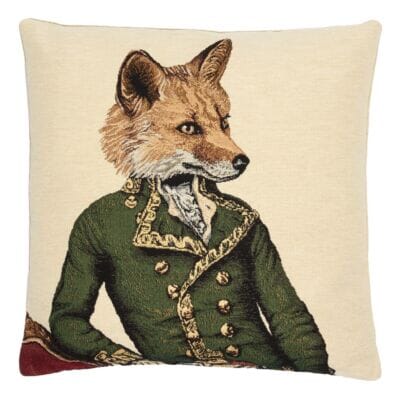 Master Fergus Fox Regular Cushion with filler - 46x46cm (18"x18")