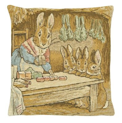 Mrs Rabbit Tapestry Cushion - 33x33cm (13"x13")