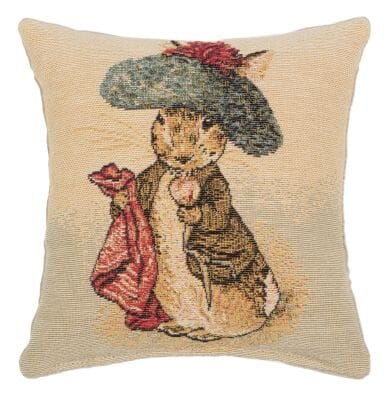 Benjamin Bunny Fibre Filled Tapestry Cushion - 20x20cm  (8"x8")