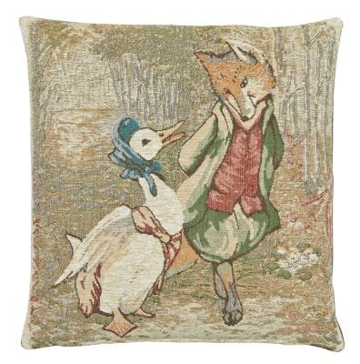 Jemima Puddleduck Tapestry Cushion - 33x33cm (13"x13")