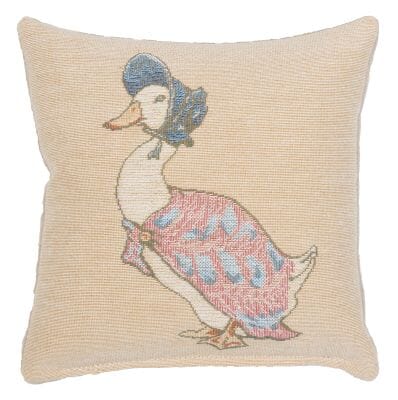 Jemima Puddle-Duck Fibre Filled Tapestry Cushion - 20x20cm  (8"x8")