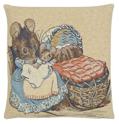 Hunca Munca Tapestry Cushion - 33x33cm (13"x13")