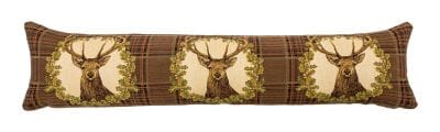 Stag Brown Tartan Draught Excluder - 90x20 cm (36"x9")