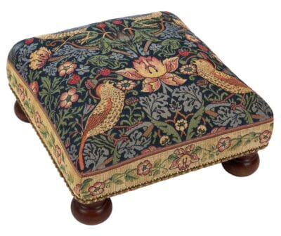 Strawberry Thief Classic Tapestry Footstool