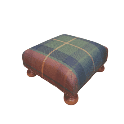 Scottish Tartan Wool Tapestry Footstool