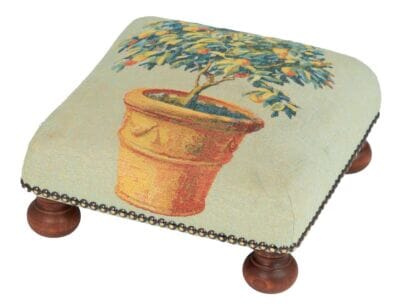 Tuscan Pot Tapestry Footstool