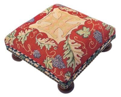 Oakleaves & Vine Tapestry Footstool - Last Piece Remaining!