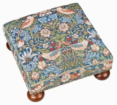 Strawberry Thief Tapestry Footstool