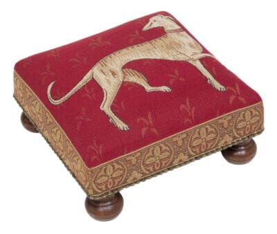 Cluny Greyhound Tapestry Footstool - Last Piece Remaining!