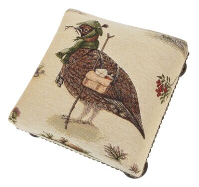 Henry Grouse Tapestry Footstool