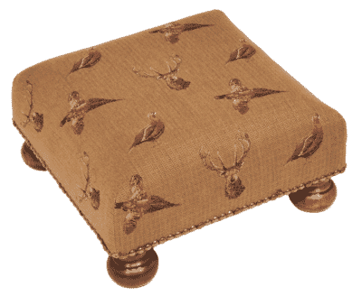 Highland Earth Tapestry Footstool