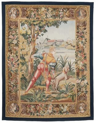 Chasse de Maximilien 'Le Rabatteur' Handwoven Tapestry - 2 Sizes Available