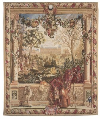 Palais de Monceaux Handwoven Tapestry - 238 x 198 cm (7'10" x 6'6") - Requires Rod Size 5