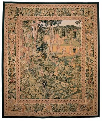 Le Manoir Renaissance Handwoven Tapestry - 215 x 180 cm (7'11" x 5'11") - Requires Rod Size 5