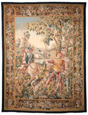 Chasse de Maximilien 'Le Depart' Handwoven Tapestry - 2 Sizes Available