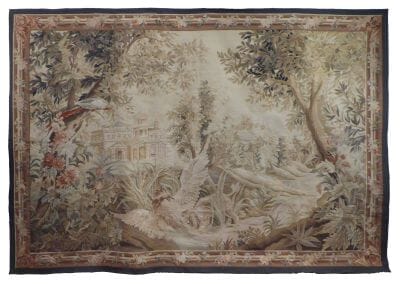 Verdure aux Oiseaux Handwoven Tapestry - 213 x 305 cm (7'0" x 10'0") - Requires Concealed Wooden Batten